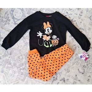 NWT Disney Junior Minnie Mouse Halloween Toddler Girl's 18M October Outfit EUC